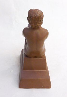 photo furniture Art Deco Terracotta Sculpture Of A Nude Bathing Woman, 1920s