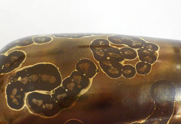 Small Vase With Metallic Glaze By Ceramist Lucien Brisdoux, 1930s photo furniture