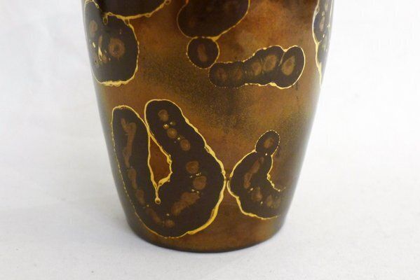 Small Vase With Metallic Glaze By Ceramist Lucien Brisdoux, 1930s photo buy