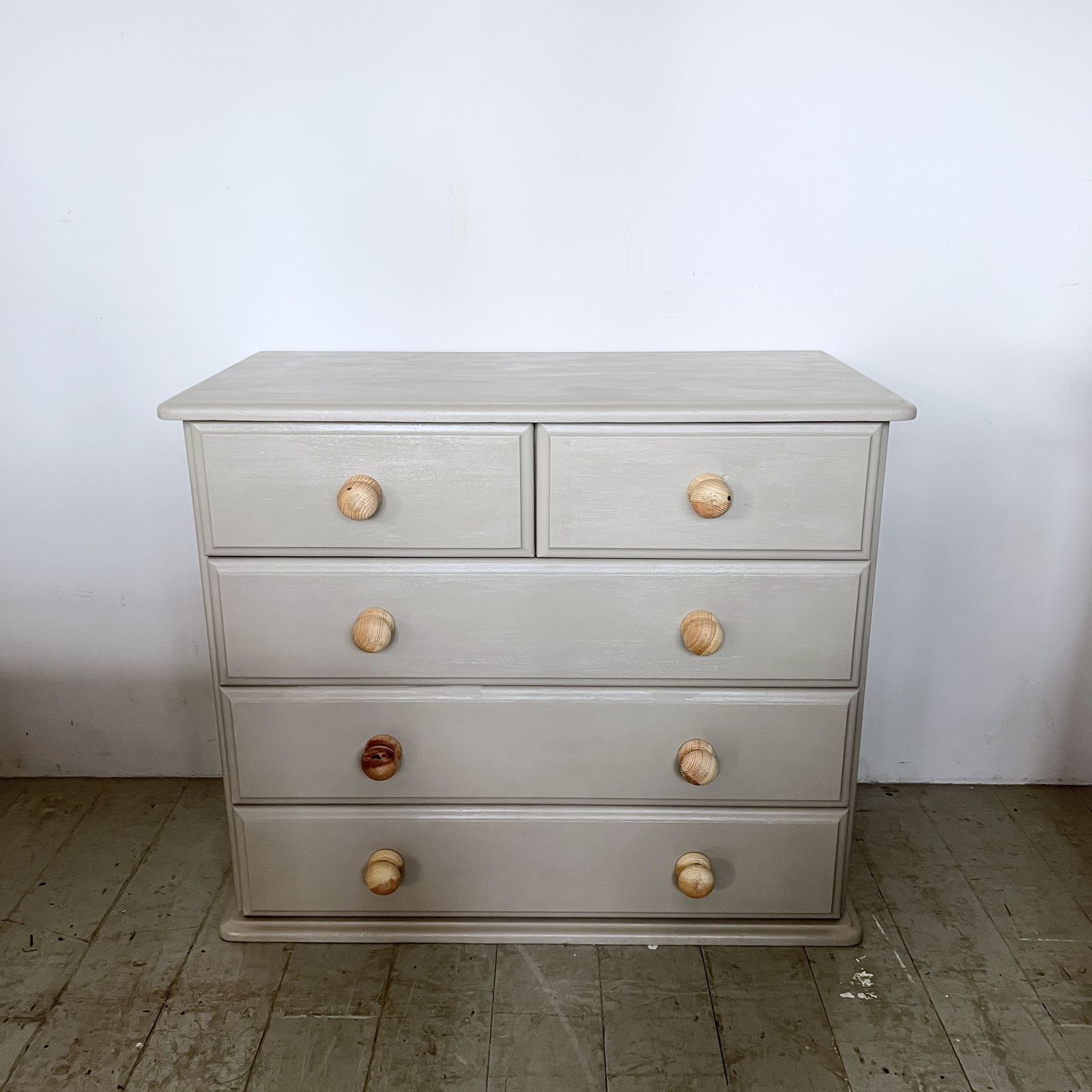 Small Newly Painted Pine Chest Of Drawers photo furniture