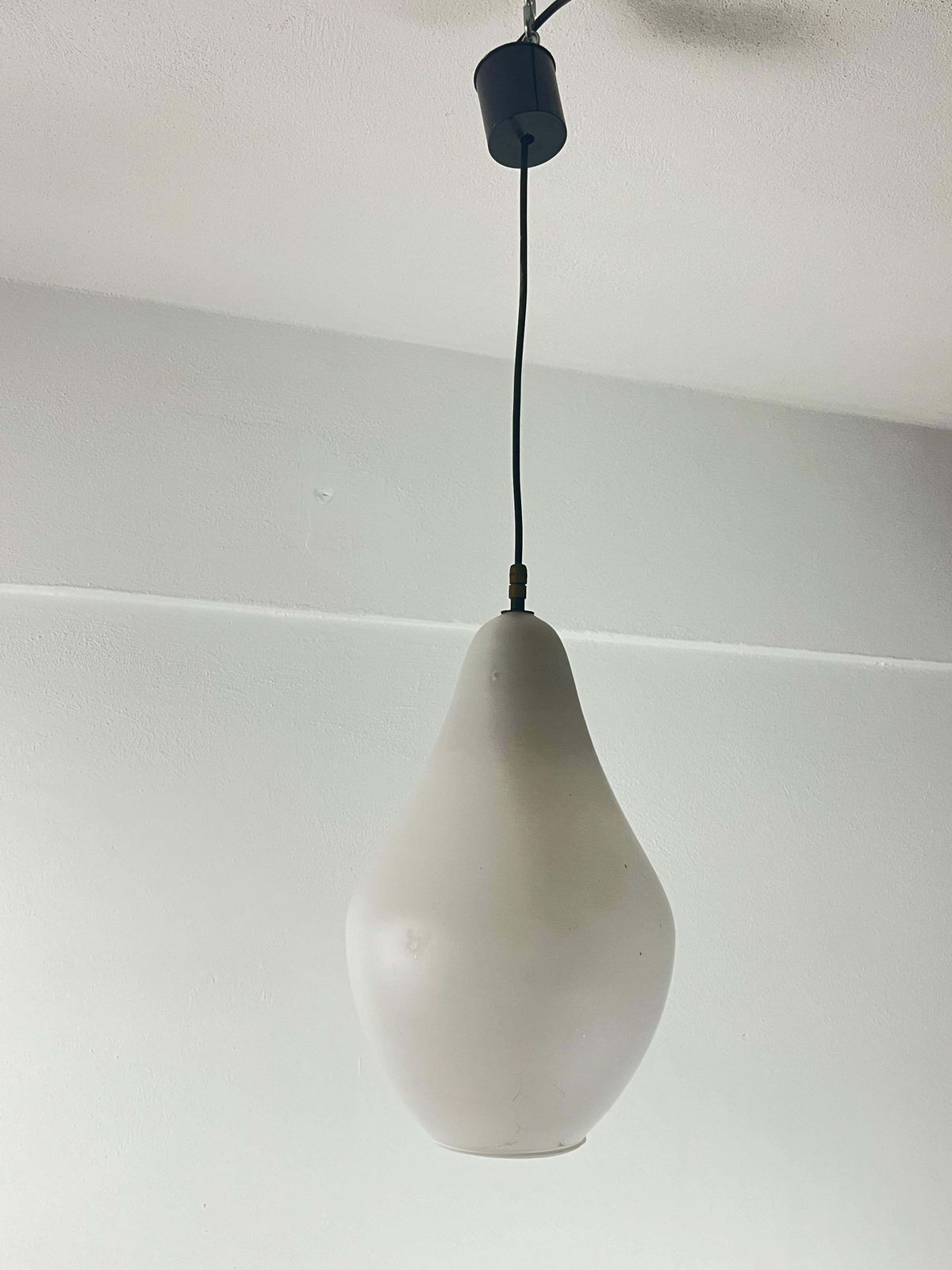 Opaline Glass Chandelier, Italy, 1960s photo vinterior