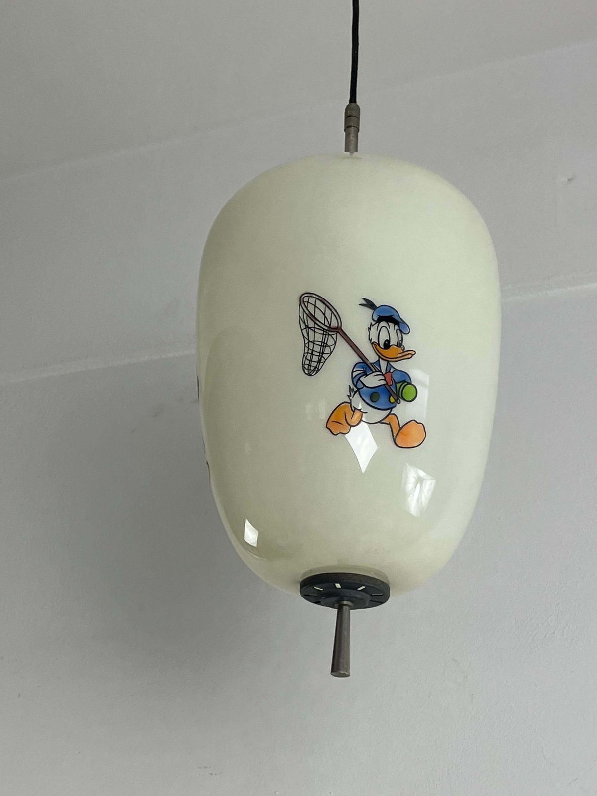 photo vinterior Disney Pendant Lamp By Doria Leuchten Germany Decorated Opaline Glass, 1960s