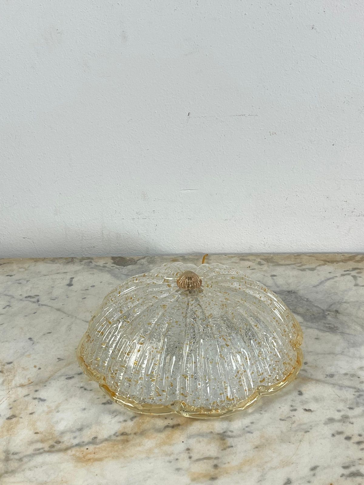 Murano Glass Ceiling Light, 1990s, Stamped Vetrilamp Venezia photo for sale