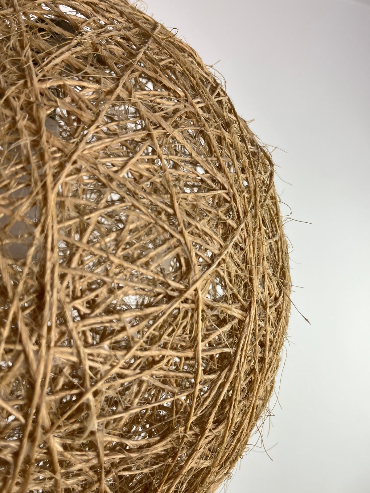 Mid Century Italian Twine And Rattan Chandelier, 1960s photo vinterior