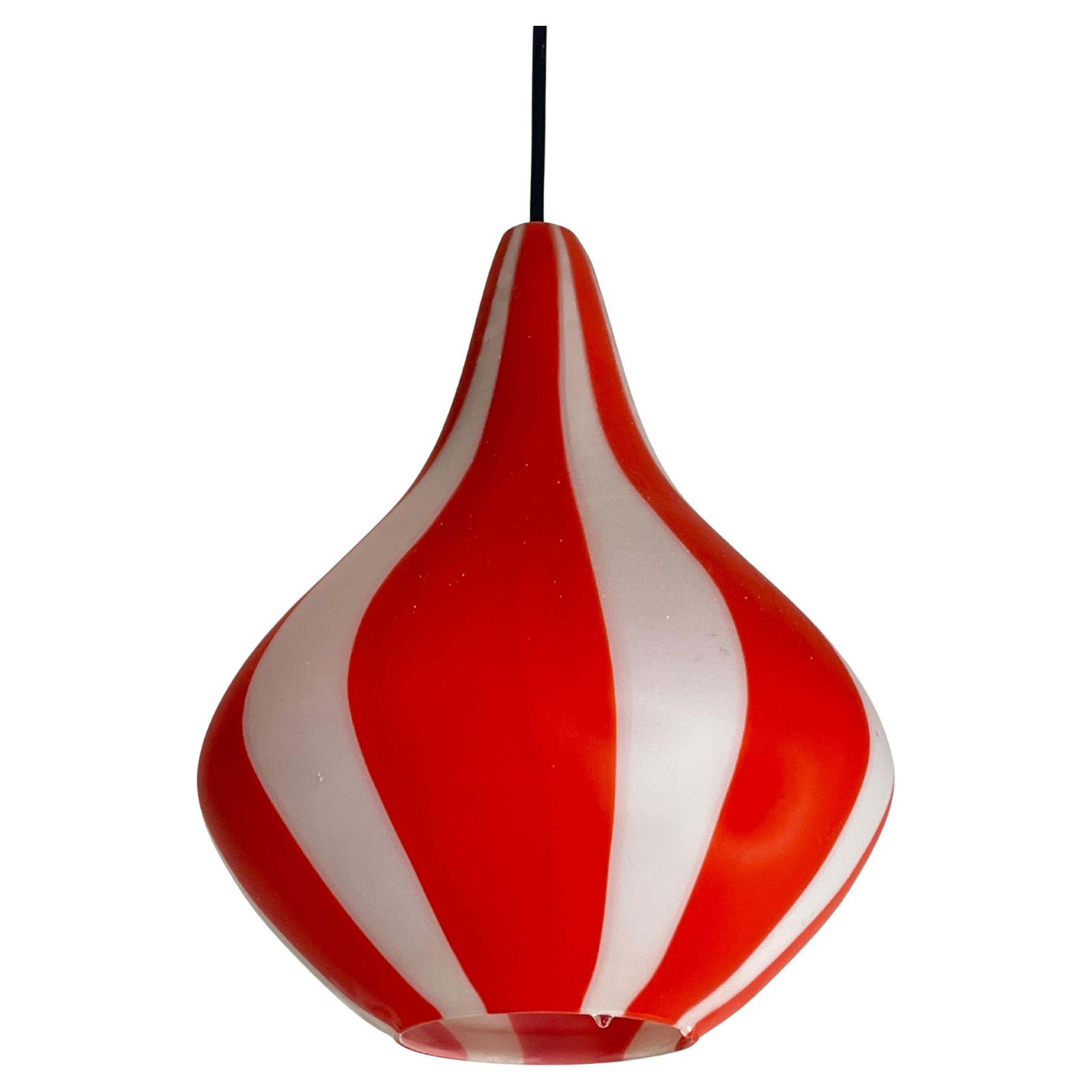 Mid Century Venetian Murano Glass Chandelier Attributed To Venini 1960s