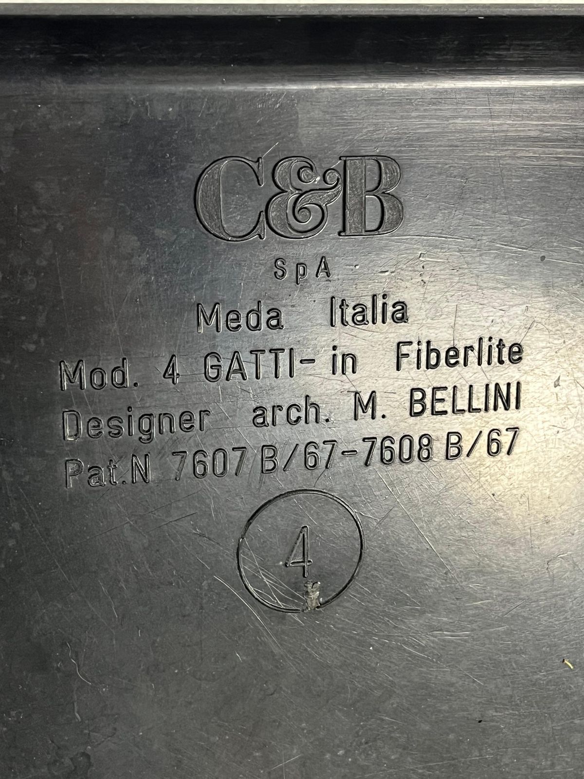Set Of 4 Quattro Gatti Stackable Tables By Mario Bellini For C&B Italia, 1970s photo for sale