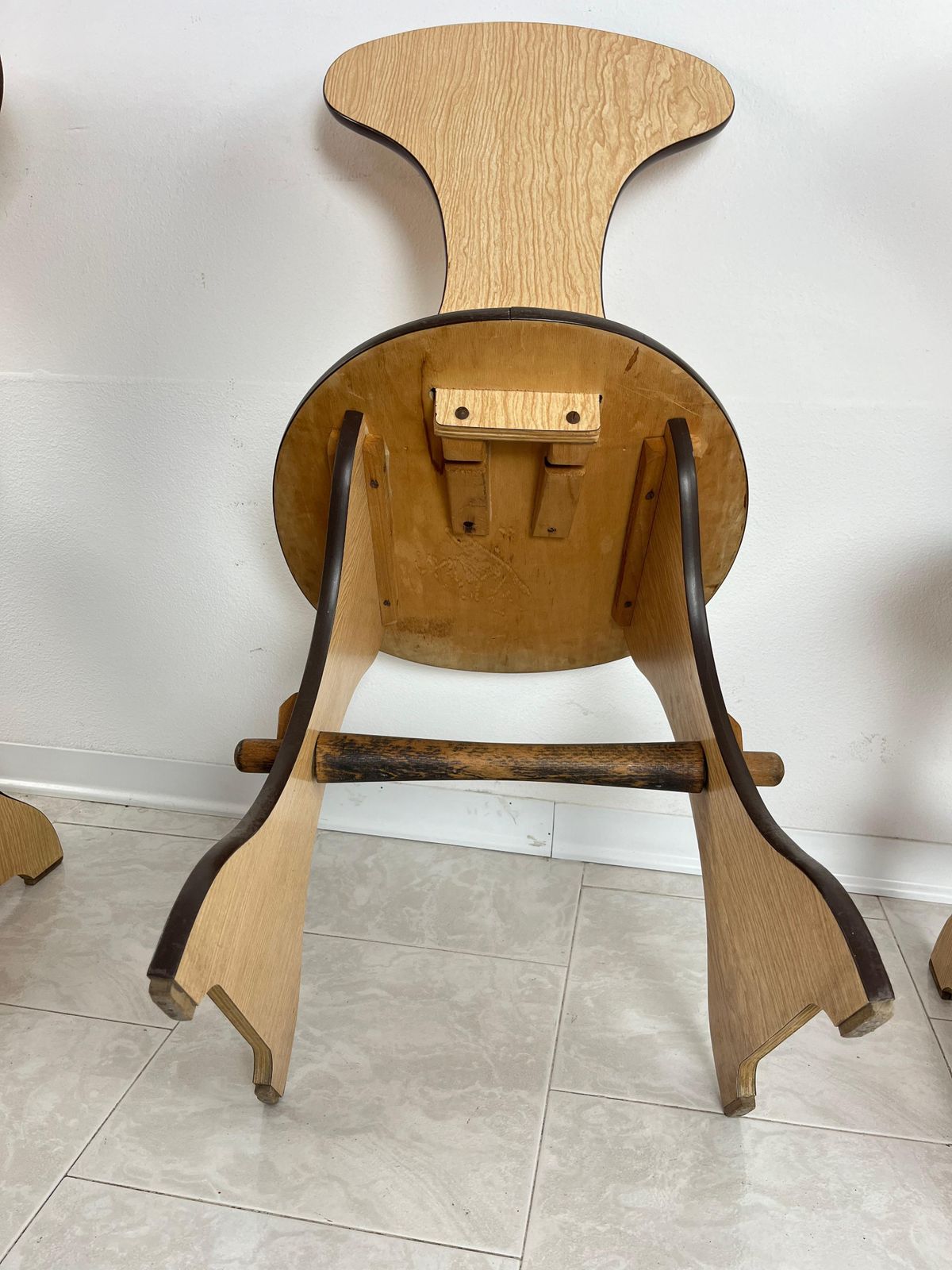Set Of 6 Pedini Fano Mid Century Chairs Italian Design 1960s photo buy