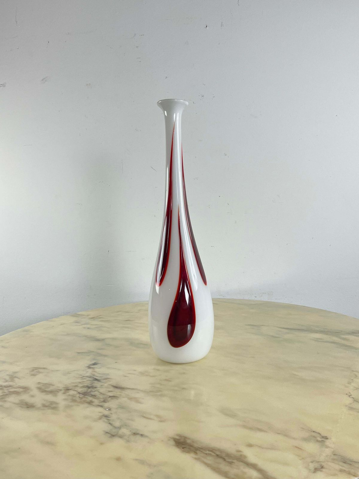 Large Murano Glass Vase, Handmade With The Blown Glass Technique 1970s photo for sale