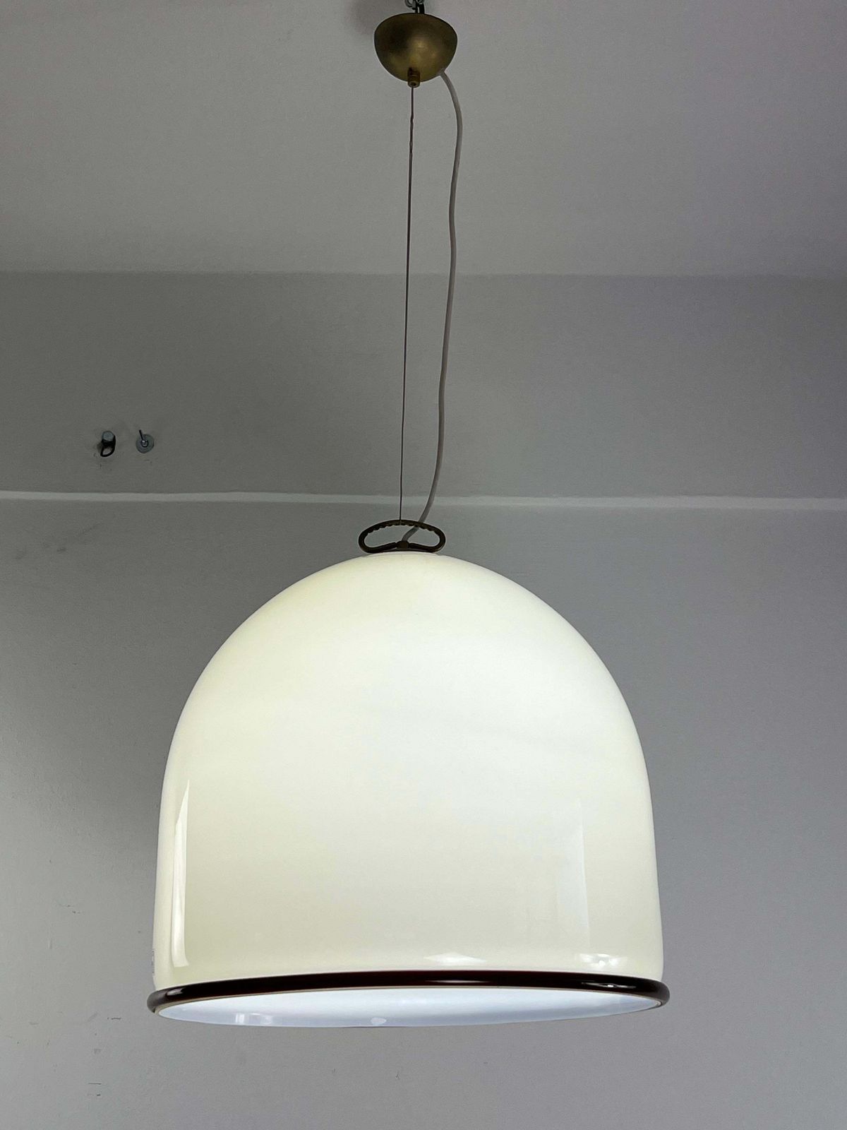 Mid Century De Majo Murano Glass Bell Chandelier, 1960s photo for sale