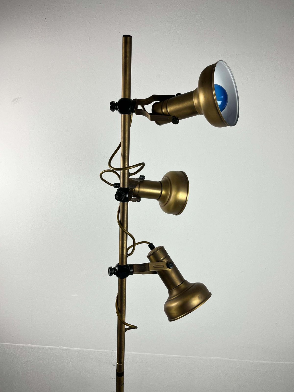 Vintage Italian Brass And Aluminum Floor Lamp, 1970s photo buy