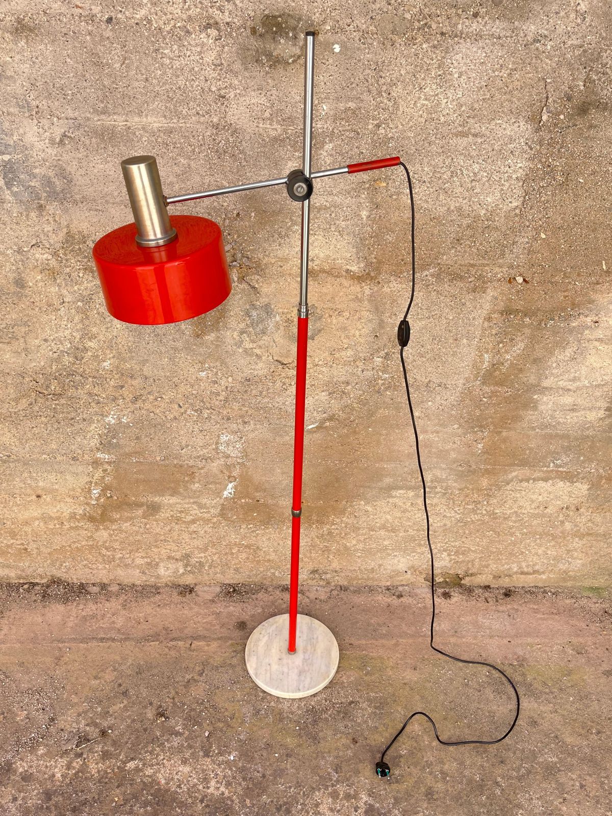 Mid Century Adjustable Floor Lamp Stilux Italian Design 1960s photo Lighting