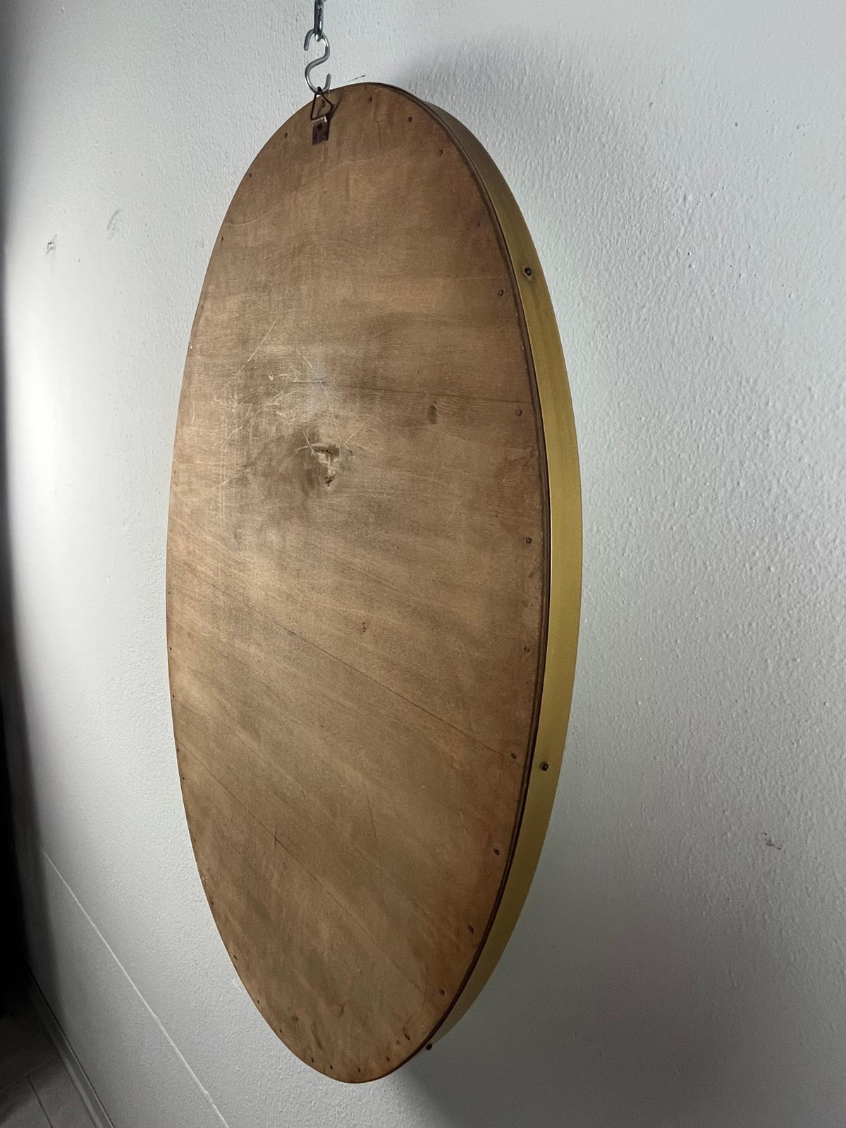 Mid Century Brass Wall Mirror Attributed To Gio Ponti 1960s photo 1195.0