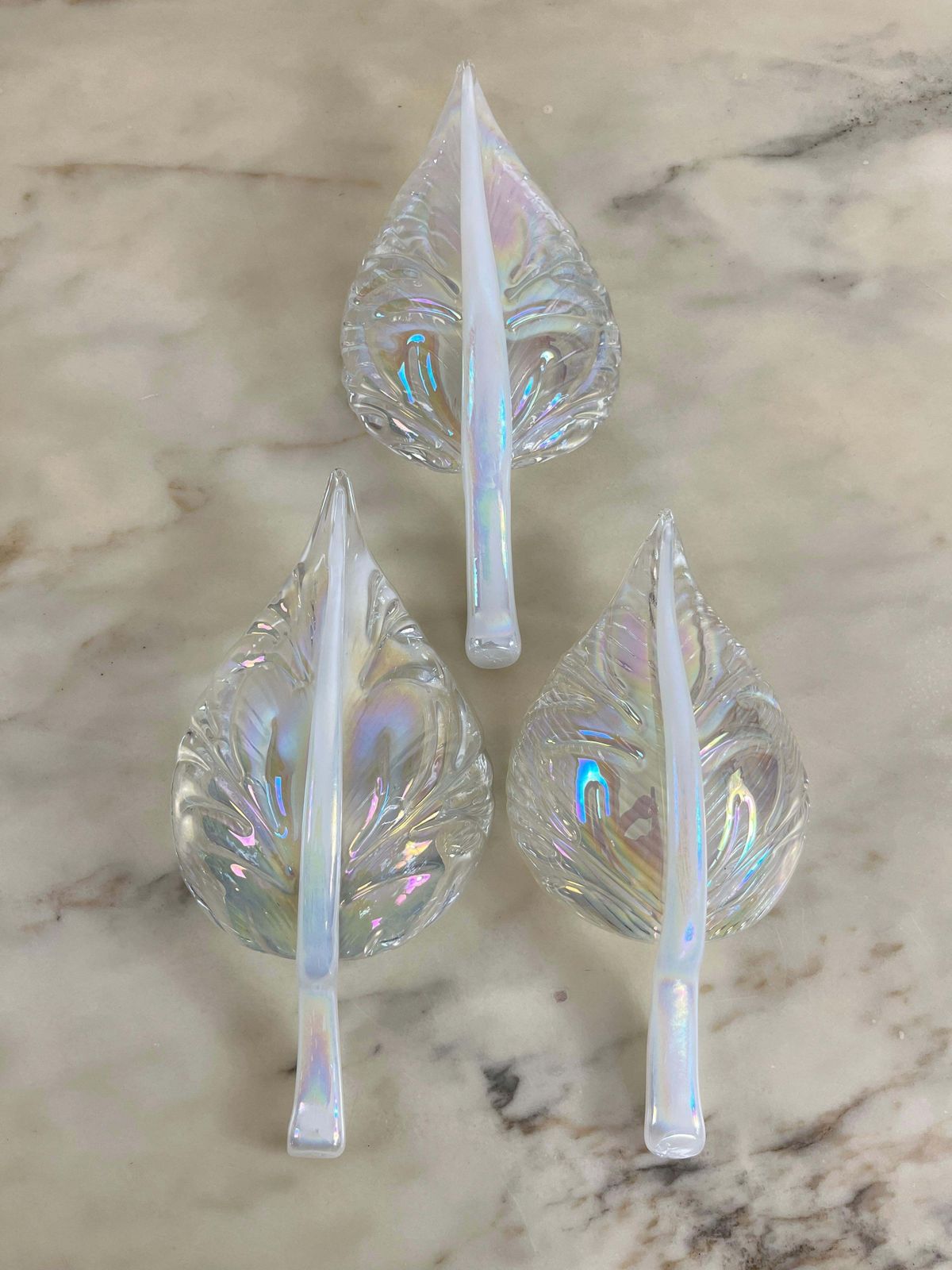 photo furniture Mid Century Chandelier With Murano Glass Leaves, 1960s