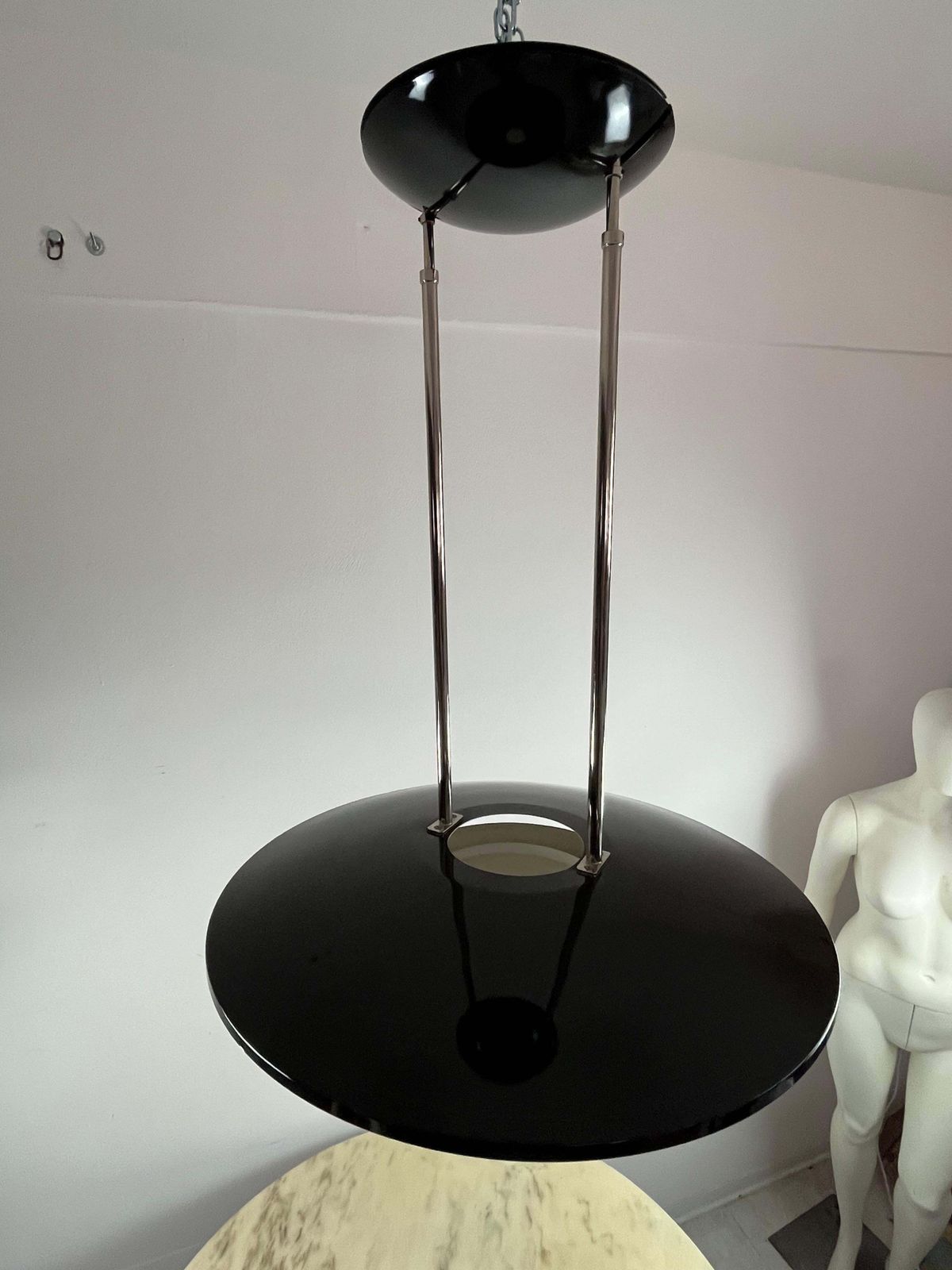 photo for sale Italian Vintage Chandelier In Enamelled Attributrd To Elio Martinelli 1980s