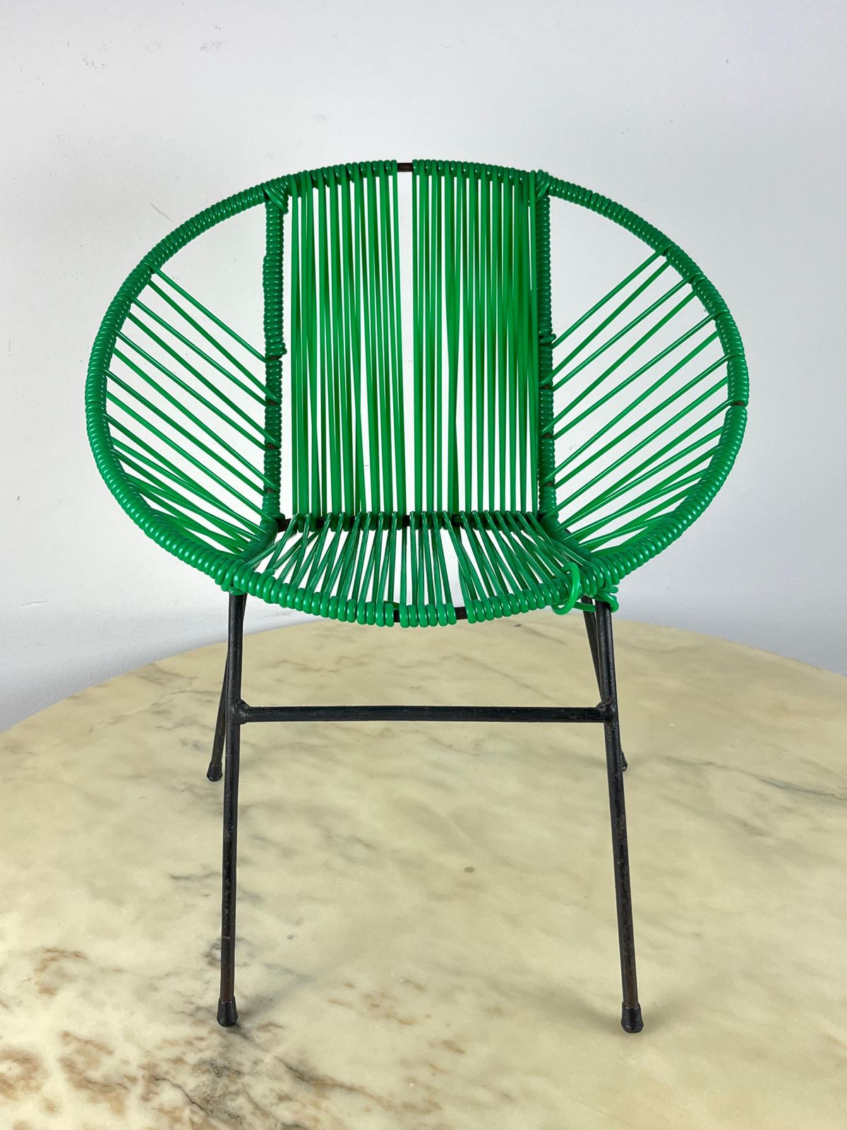 Vintage Iron And Plastic Children's Chair, Italy, 1950s photo 324.0