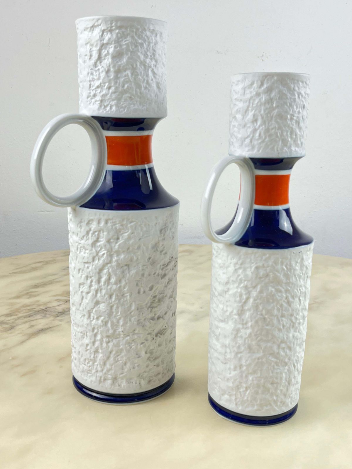 Pair Of Kpm Biscuit Porcelain Vases, Germany, 1960s photo buy
