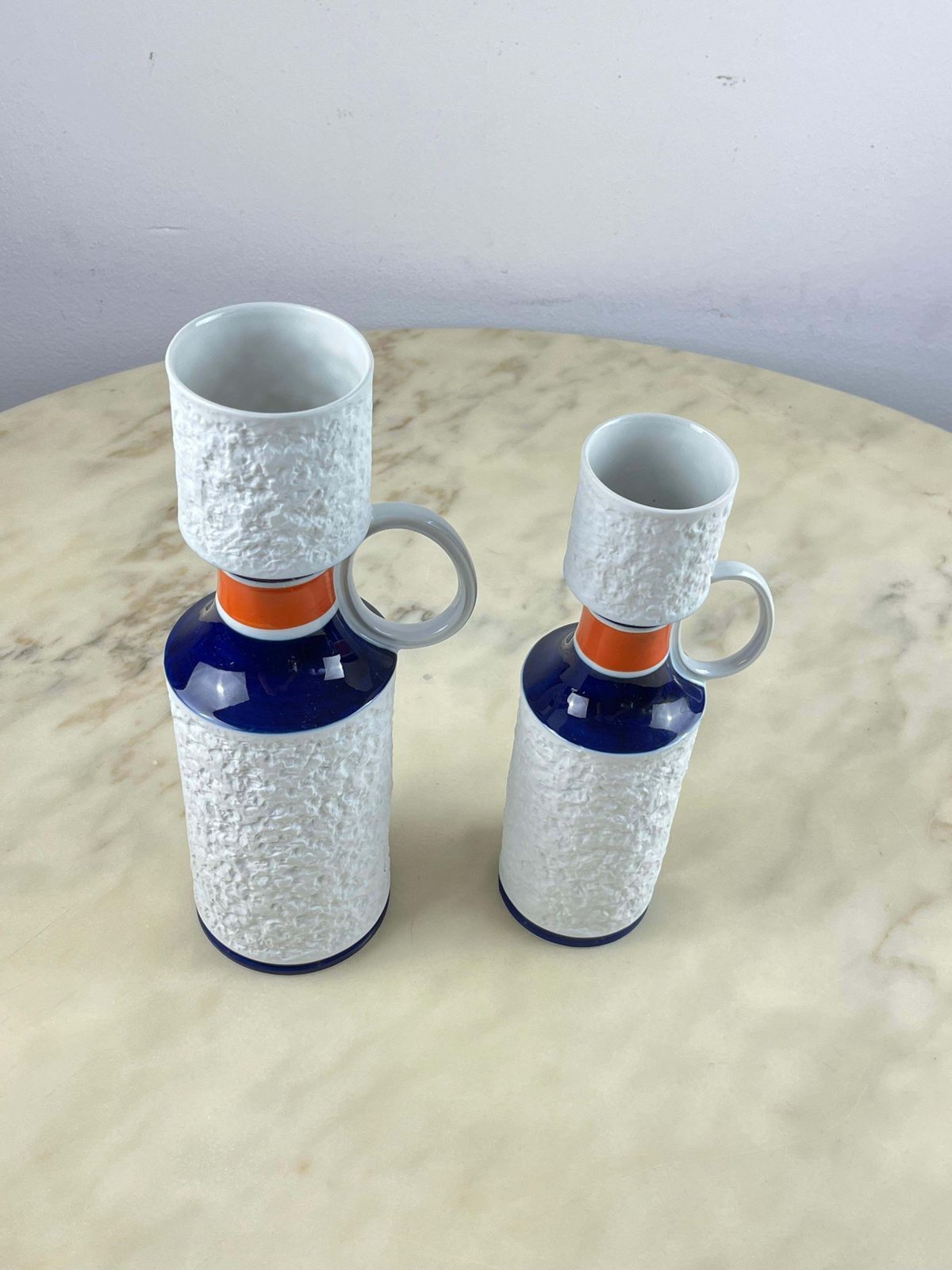 photo for sale Pair Of Kpm Biscuit Porcelain Vases, Germany, 1960s