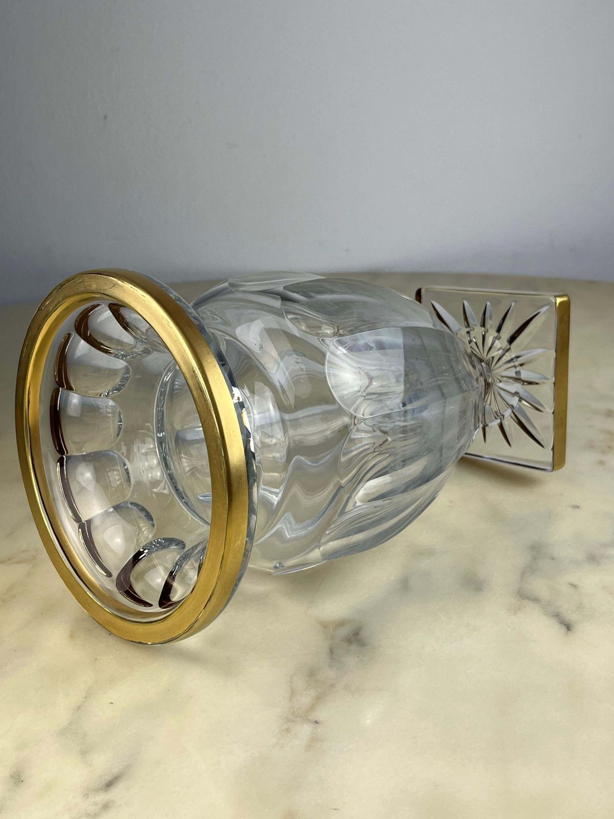 photo for sale Lead Crystal Vase, France, 1980s