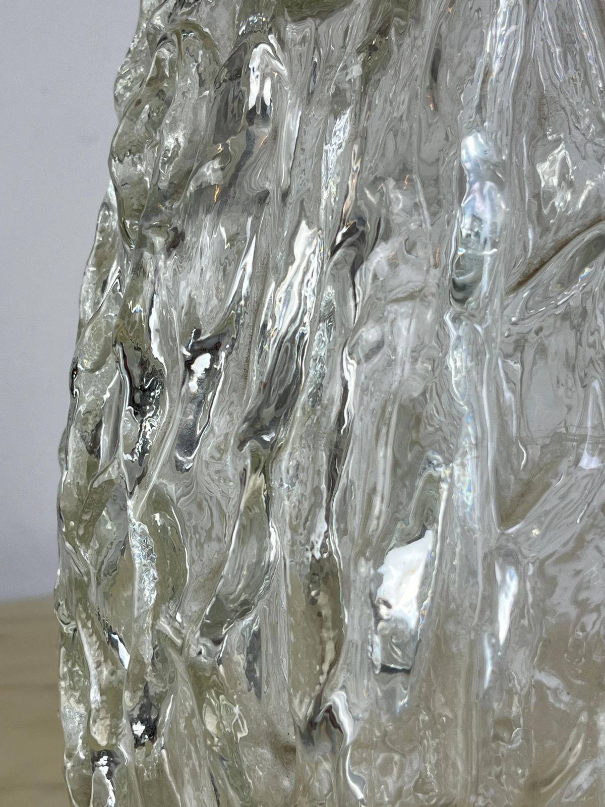 Large Mid Century Glass Vase Made In West Germany 1970s photo Home Decor
