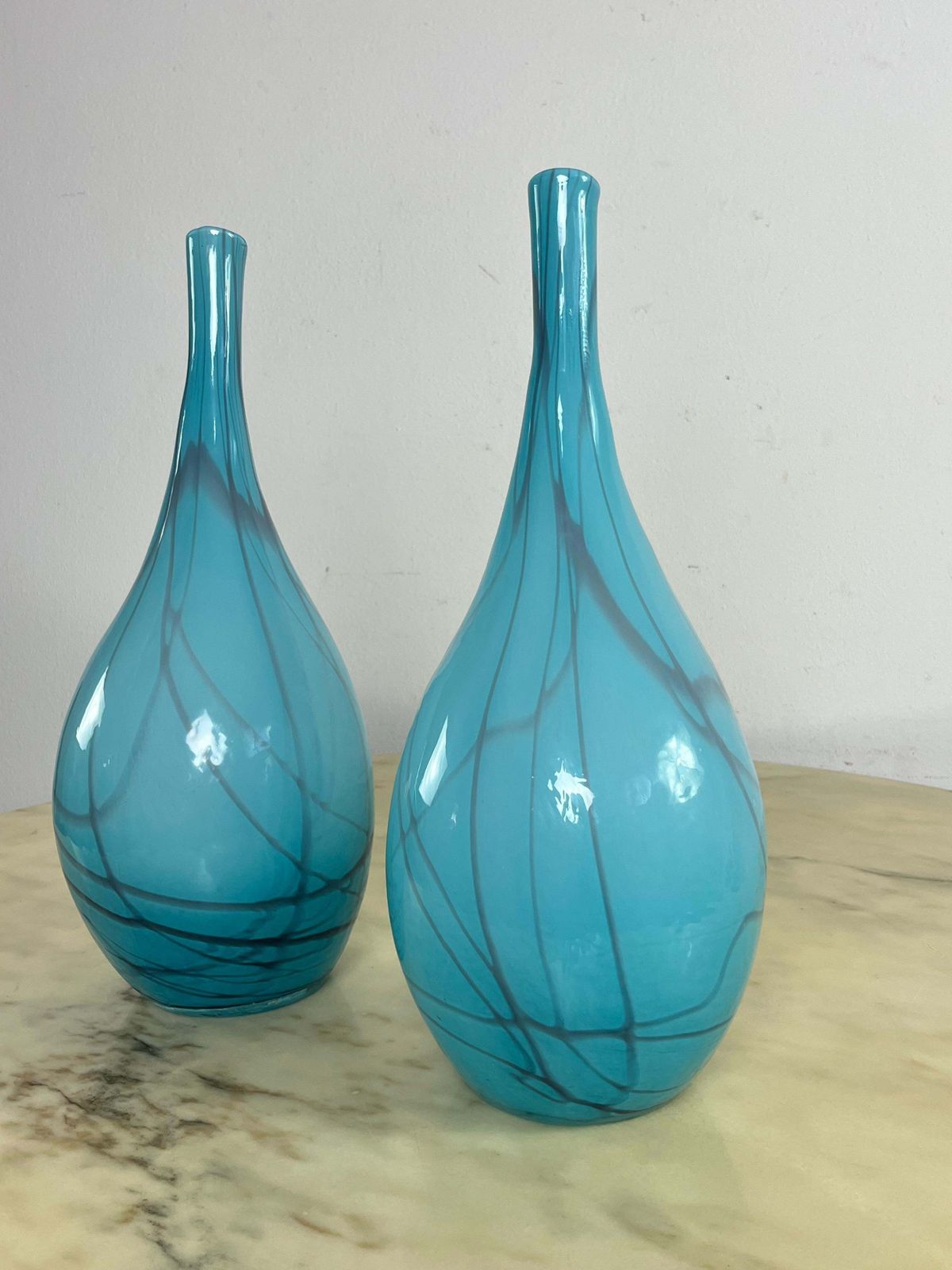photo furniture Set Of 2 Murano Glass Vases, Attributed To Cenedese, 1970s