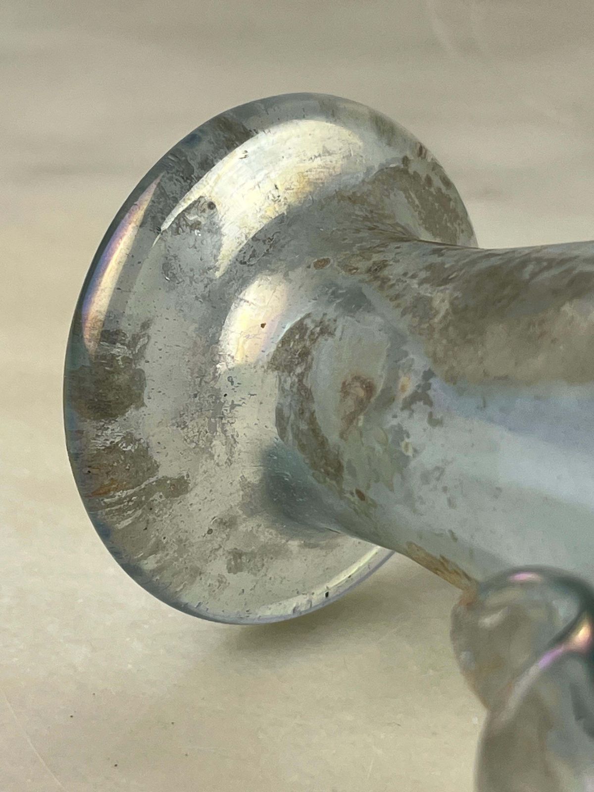 photo vinterior Mid Century Archimede Seguso Opalescent Murano Glass Amphora  1940s