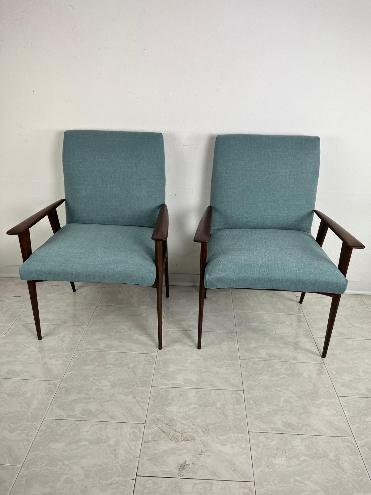photo furniture Pair Of Mid Century Danish Modern Lounge Chairs Style Of Ib Kofod Larsen