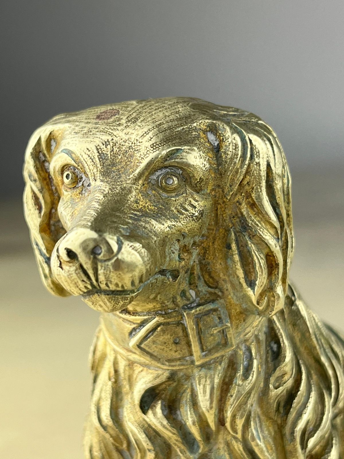 Mid Century Brass Dog Italian Design 1960s photo buy