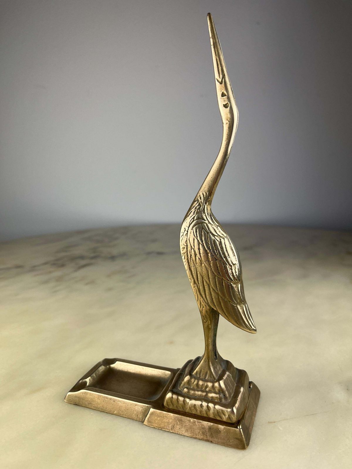 Mid Century Flamingo Brass Ashtray Italian Design 1960s photo Home Decor