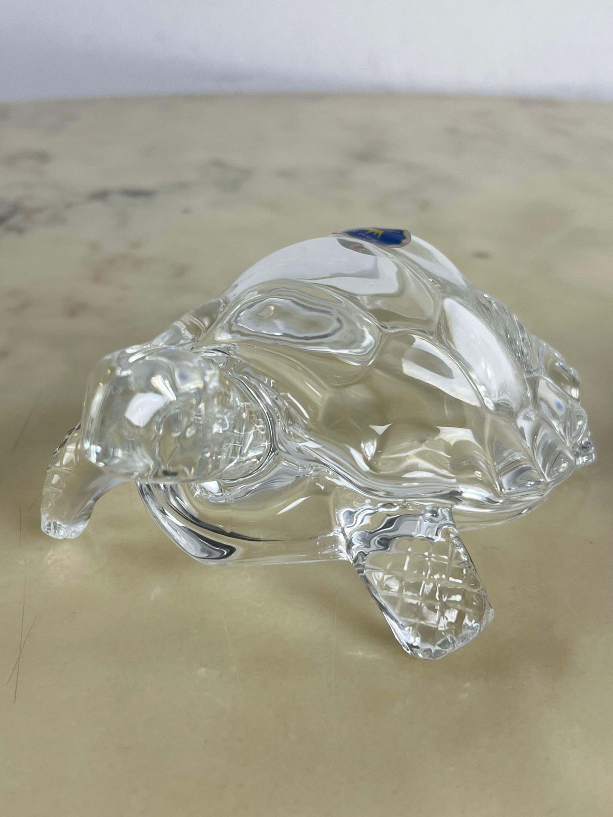 photo furniture Set Of 2 Large Crystal Turtles Royal Art Handmade 1980s
