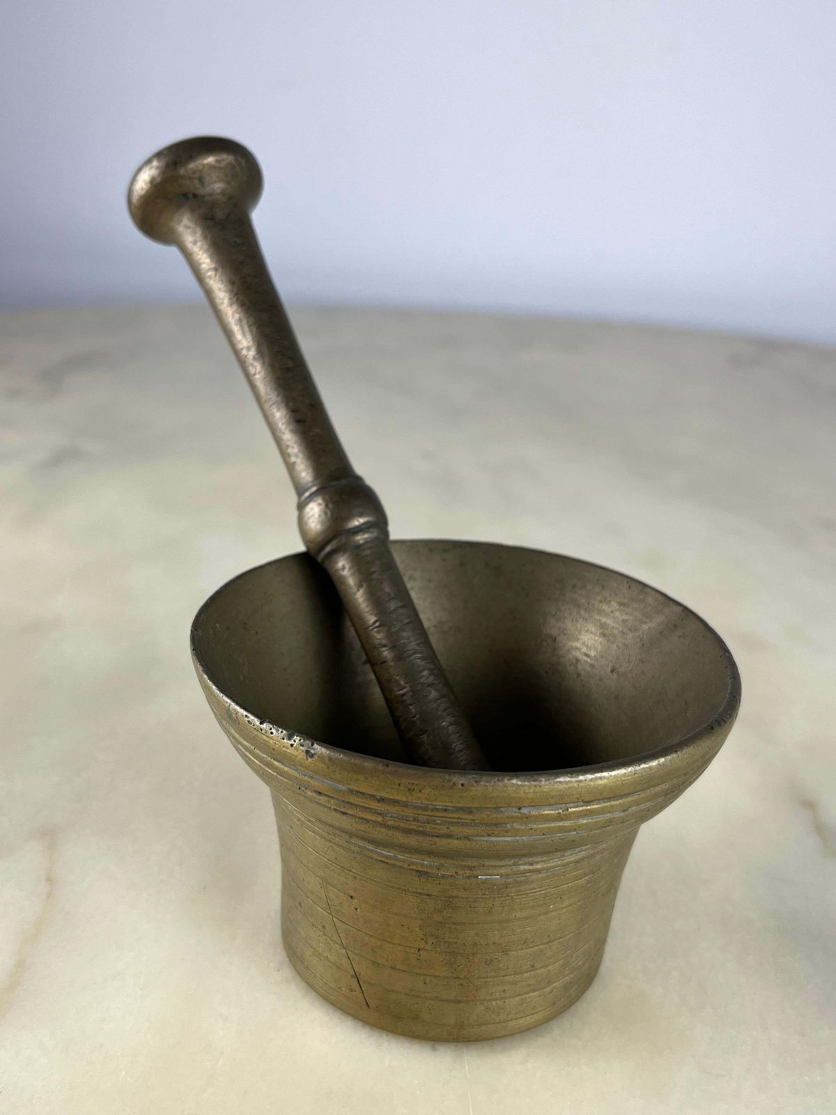 Two Mortars With Pestles, Brass, Genoese "Pesto" Production, Italy, 1950s photo Home Decor