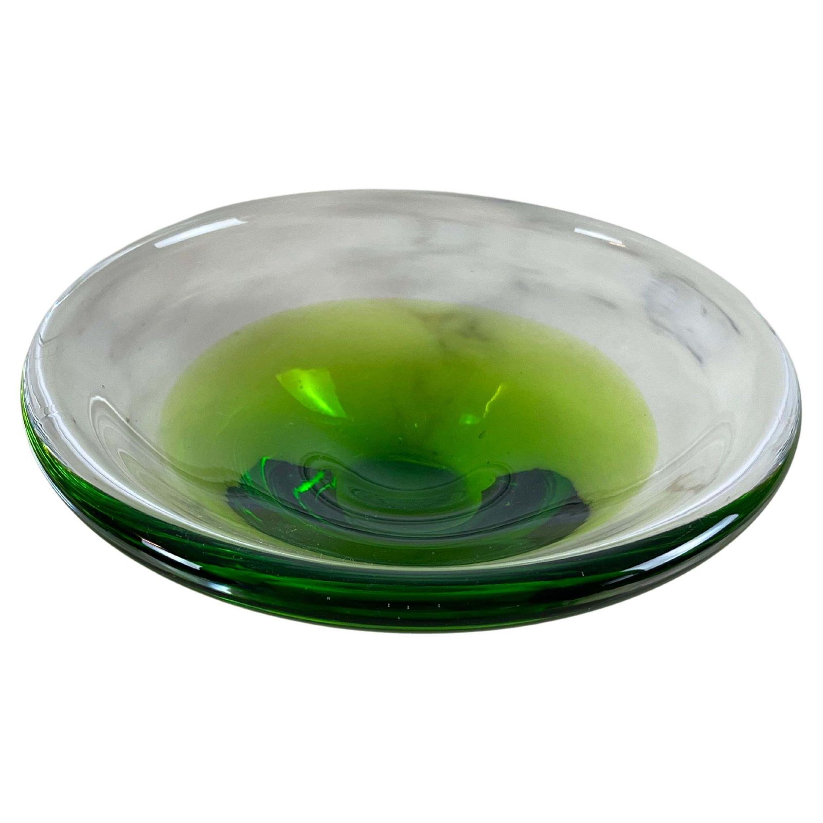 Ashtray / Pocket Tray In Submerged Murano Glass, Italy, 1970