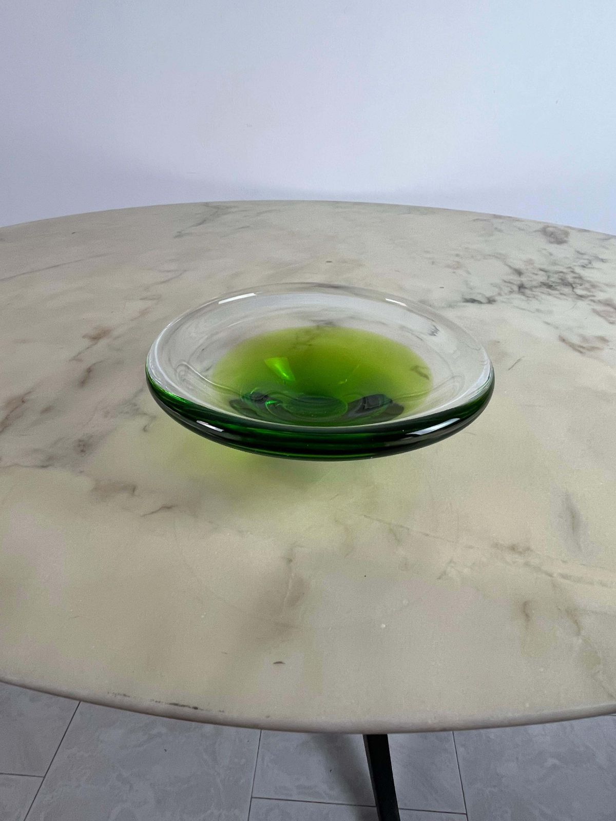 Ashtray / Pocket Tray In Submerged Murano Glass, Italy, 1970 photo vintage