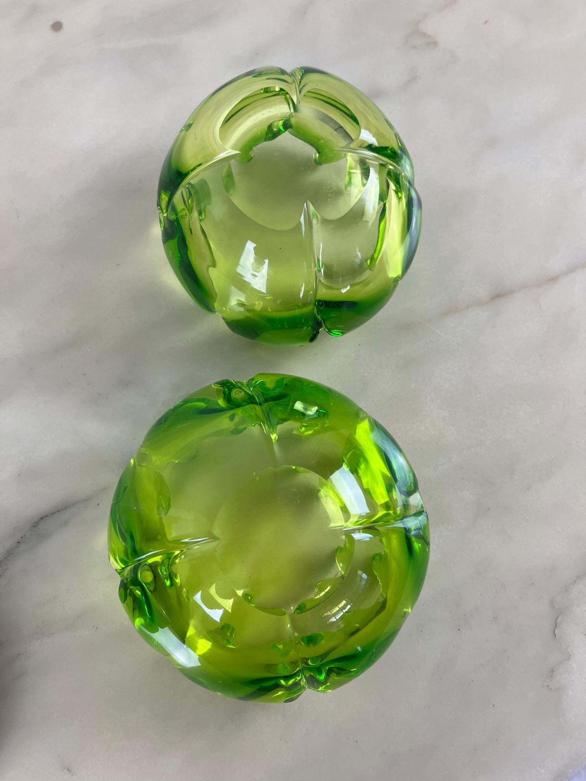Pair Of Ashtrays Valet Trays In Murano Glass, Italy, 1980 photo buy