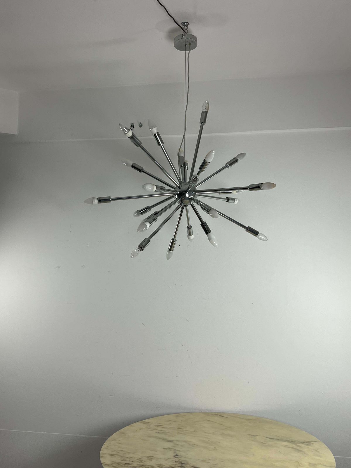 18 Light Sputnik Model Chandelier In The Style Of Oscar Torlasco photo vinterior