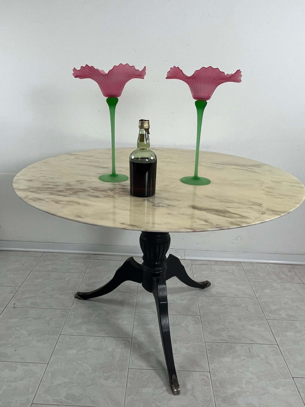 Set Of 2 Large Murano Glass Candlesticks 1970s photo furniture
