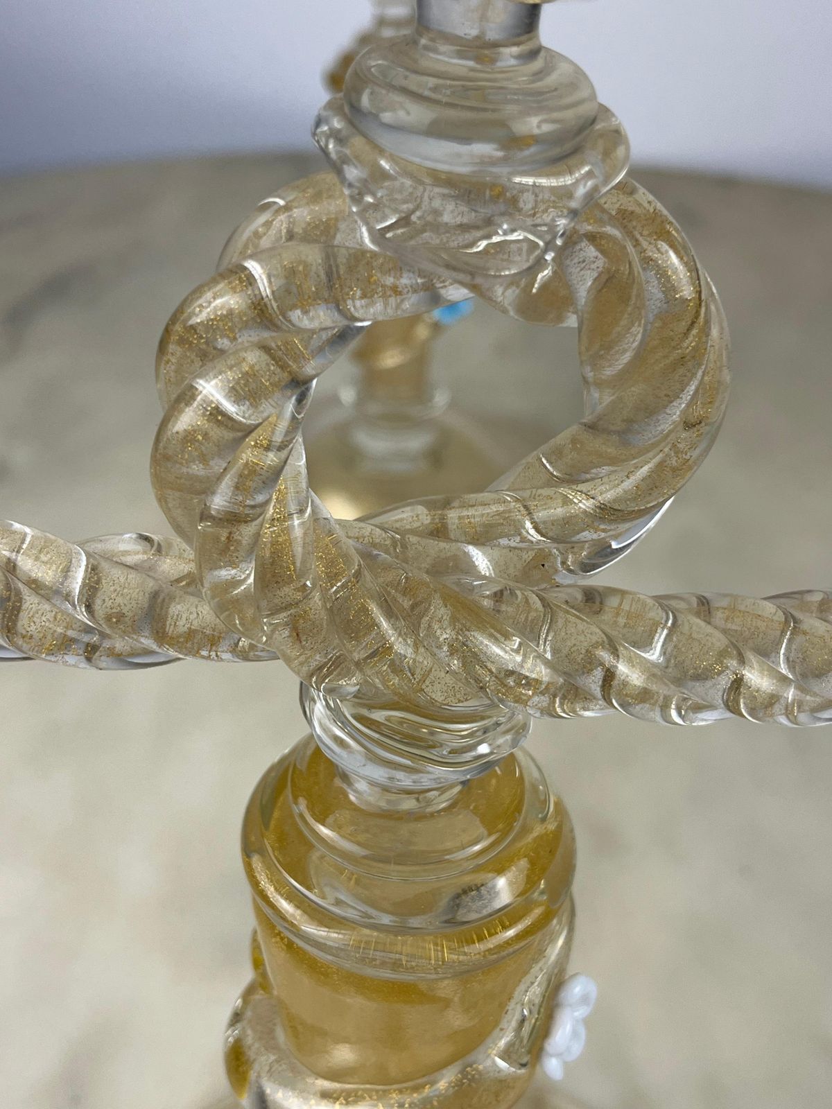 Set Of  2 Barovier & Toso Murano Glass Italian Candelabras 1960s photo for sale
