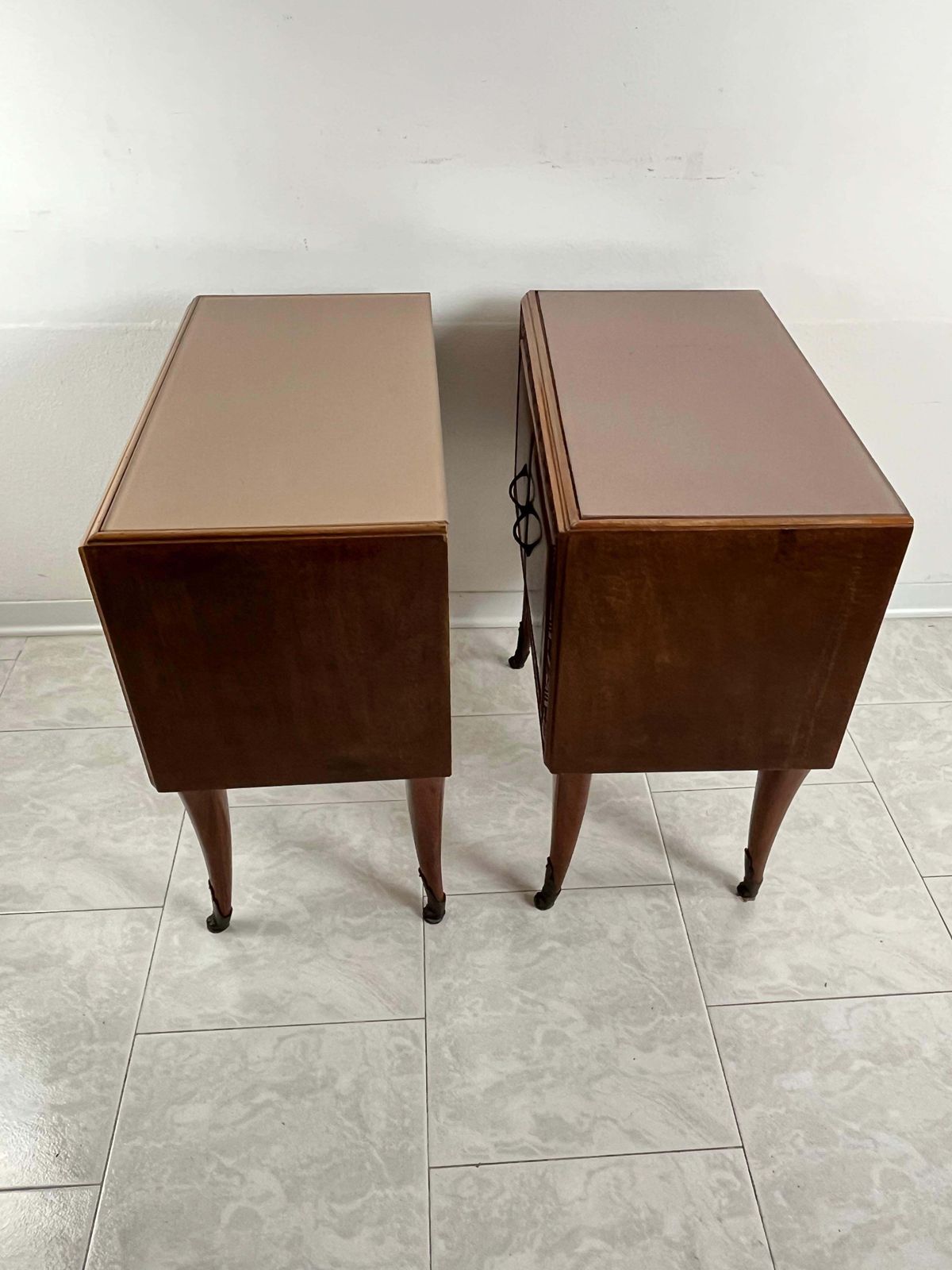 photo furniture Set Of 2 Mid Century Italian Design 1950s Bedside Tables