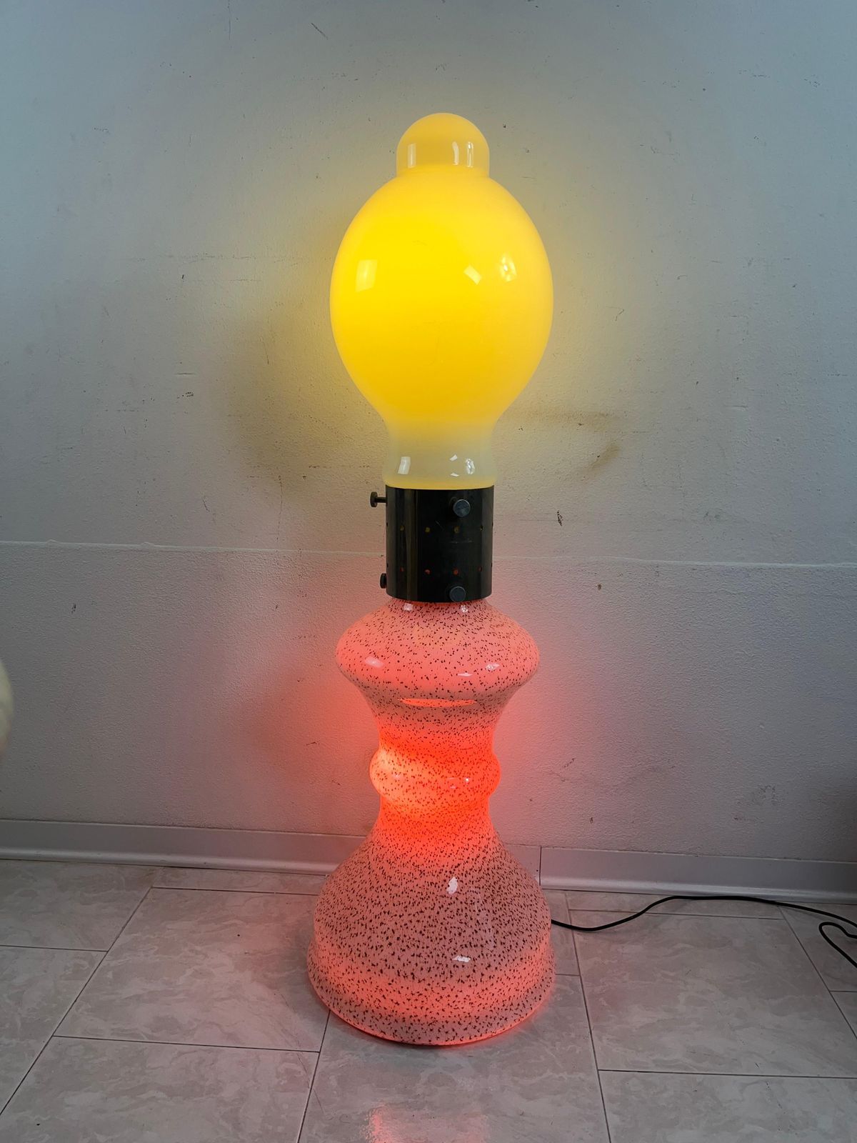 Mid Century "Birillo" Floor Lamp Attributed To Carlo Nason For Mazzega, 1960s photo furniture