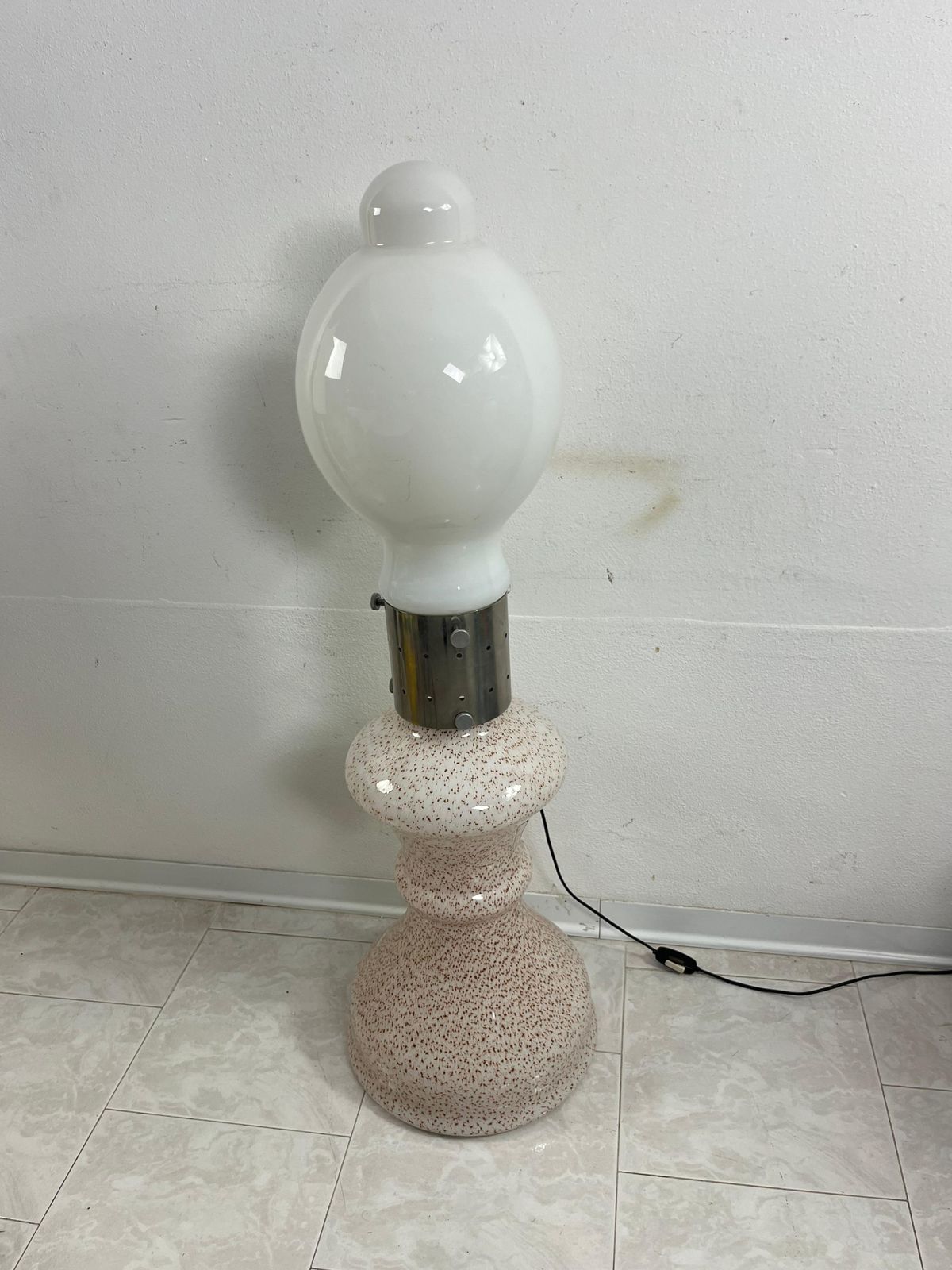 Mid Century "Birillo" Floor Lamp Attributed To Carlo Nason For Mazzega, 1960s photo for sale