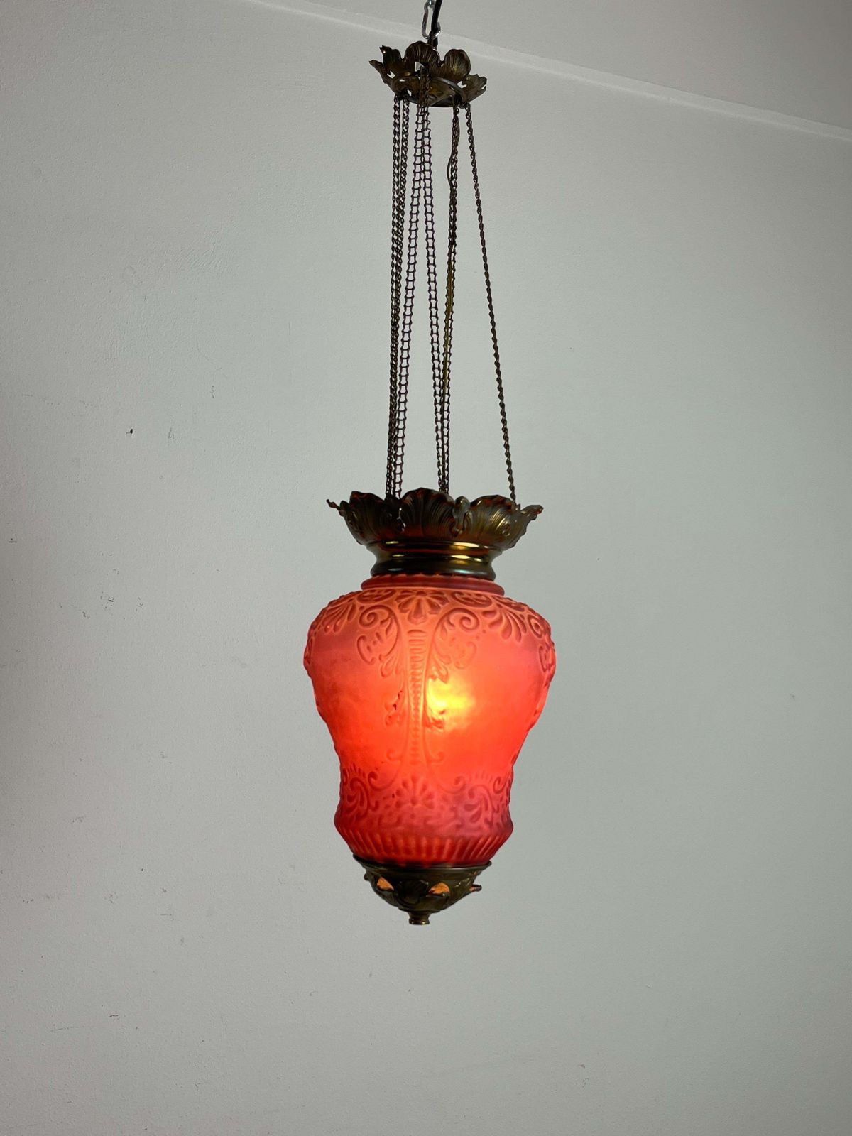 Mid Century 1930s Italian Pendant Chandelier photo for sale