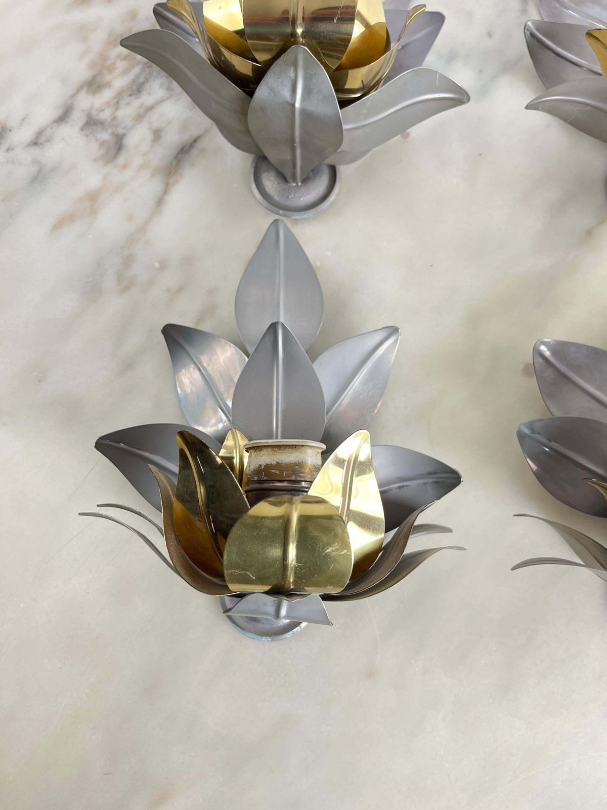 Set Of 4 Tommaso Barbi Wall Lamps/Sconces Mid Century 1960s photo for sale