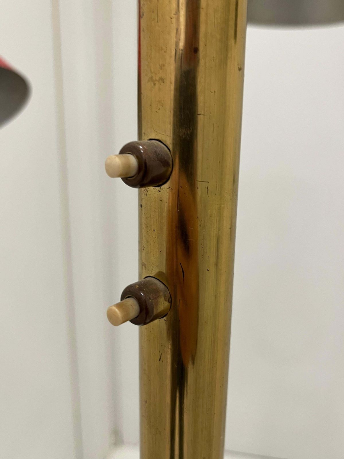 photo furniture Mid Century 5 Arm 10 Light Brass Floor Lamp Stilnovo, 1950s