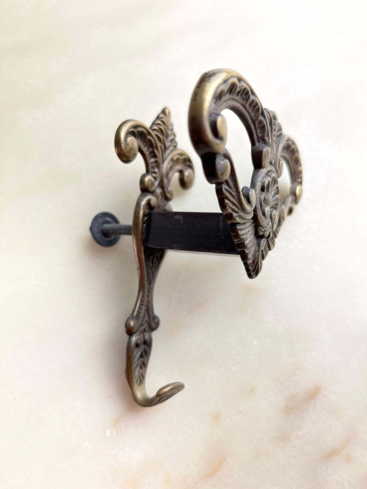 Four Vintage Bronze Coat Hangers, Italy, 1960s photo for sale