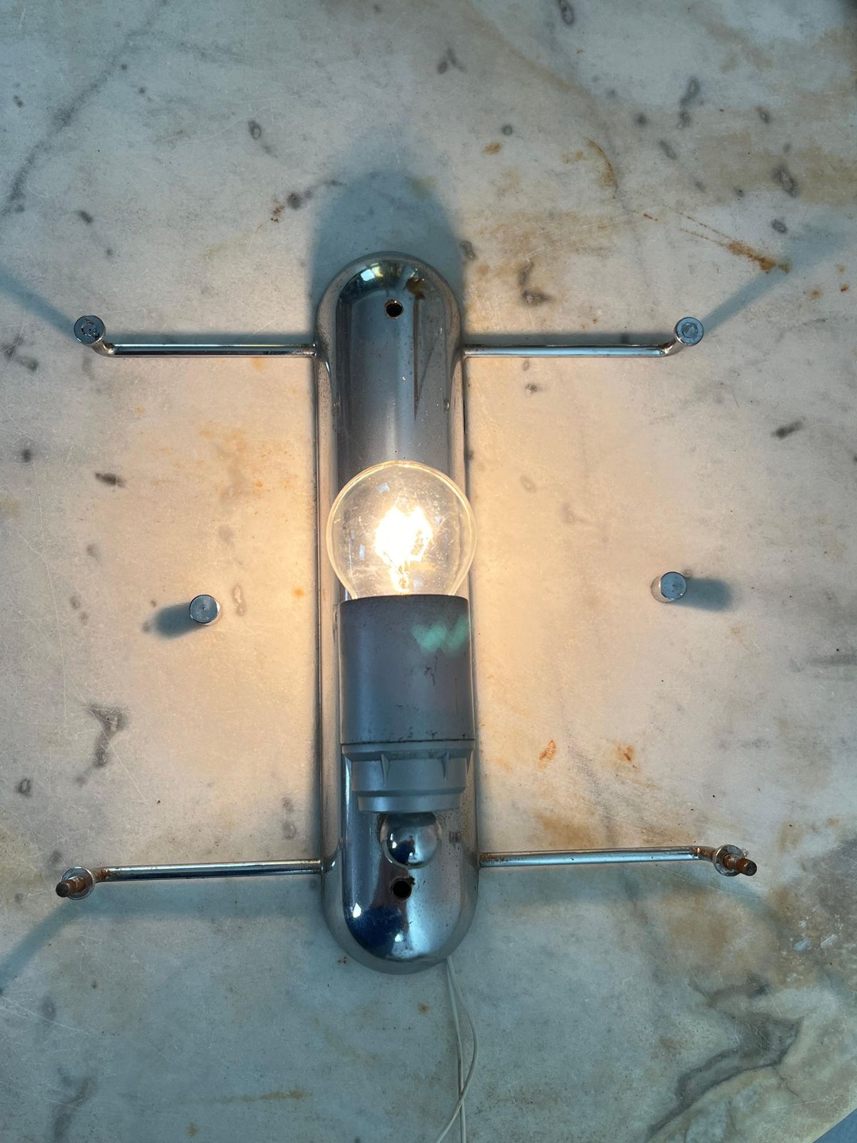 photo vintage Set Of 3 Large Mid Century Murano Glass Wall Lamps, 1960s