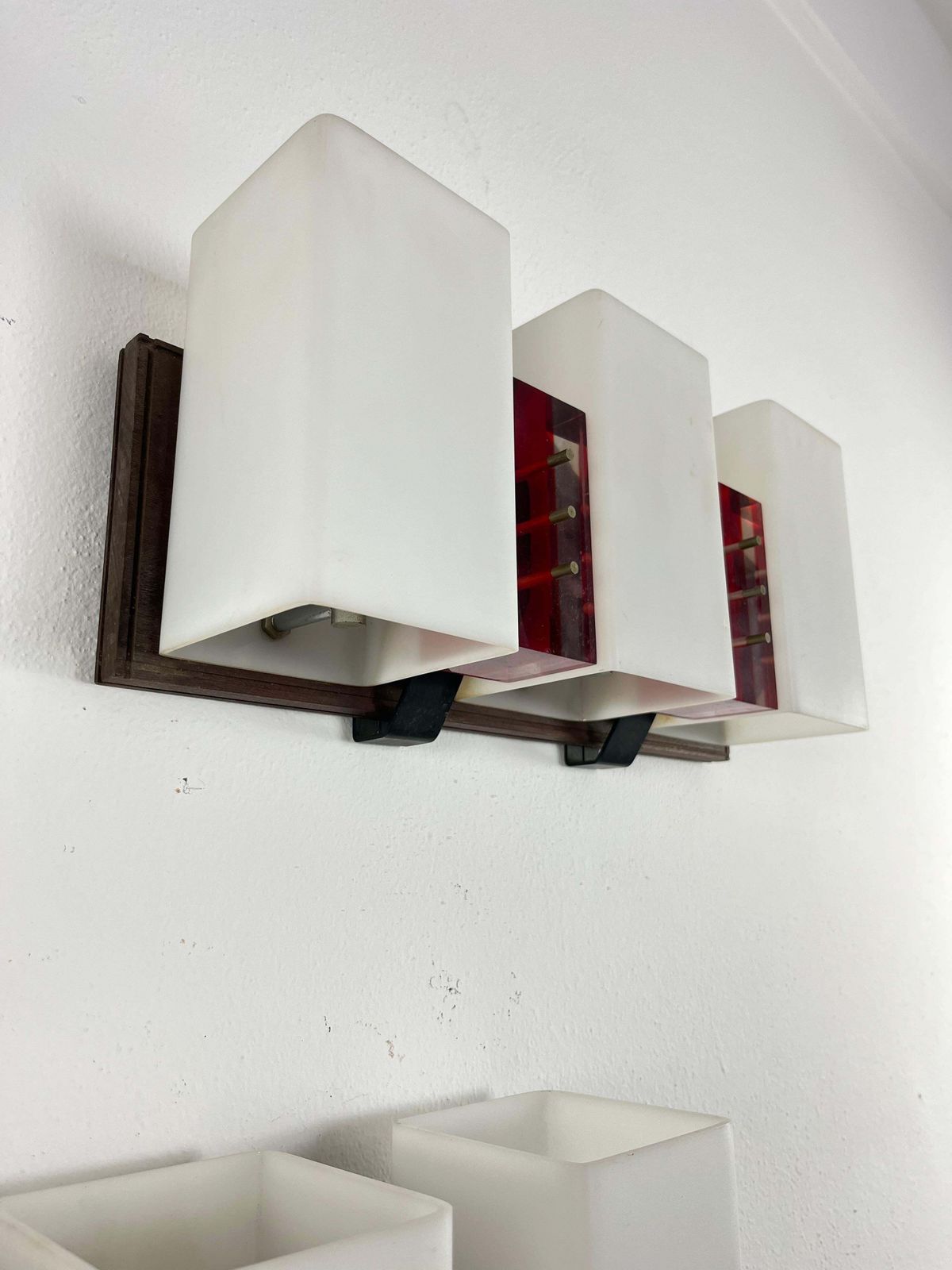photo for sale Set Of 2 Mid Century Wall Lamps Attributed To Angelo Brotto For Esperia, 1960s