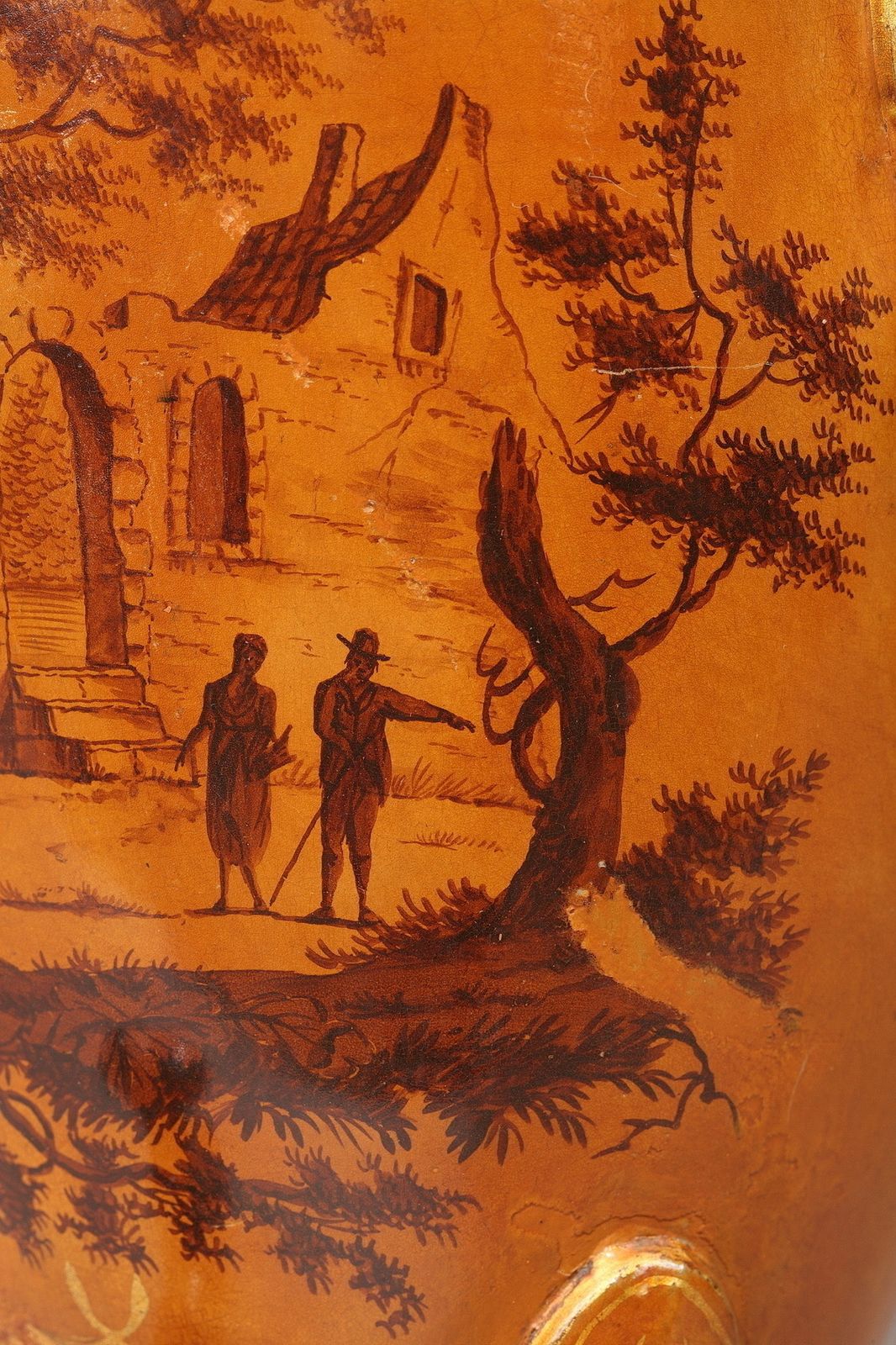 photo for sale Paire de fontaines à boisson en tôle laquée, époque Empire