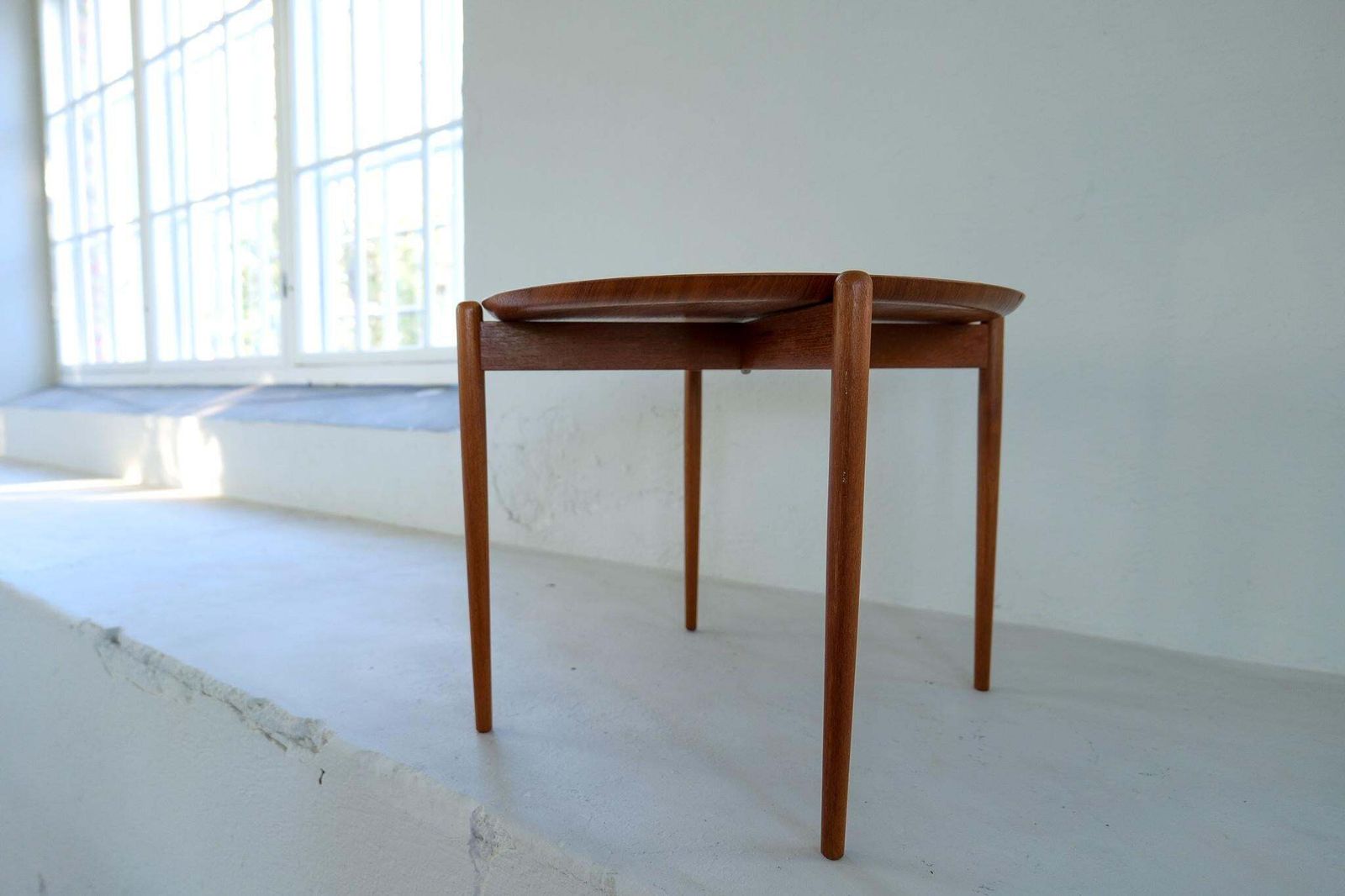 Midcentury Modern Side/Tray Table In Teak Sweden 1960s photo vintage
