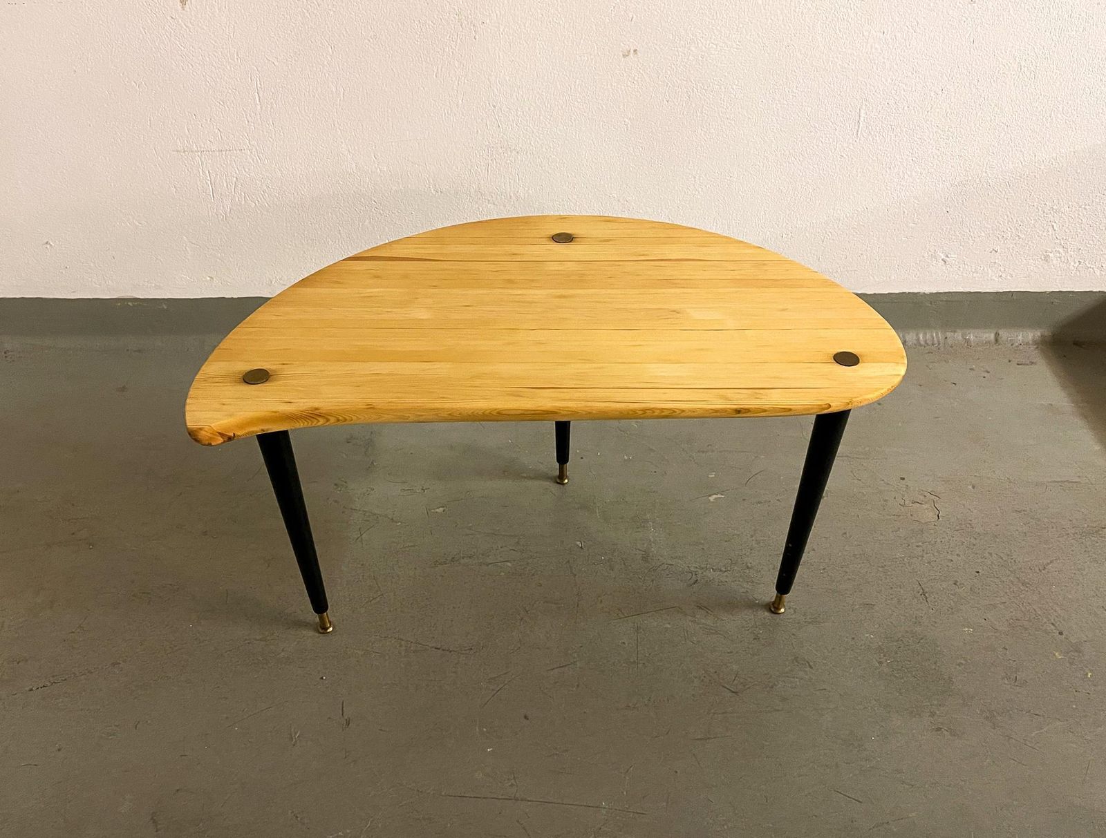 Kidney Shaped Side Table Produced By Svensk Fur, Sweden, 1970s photo Furniture