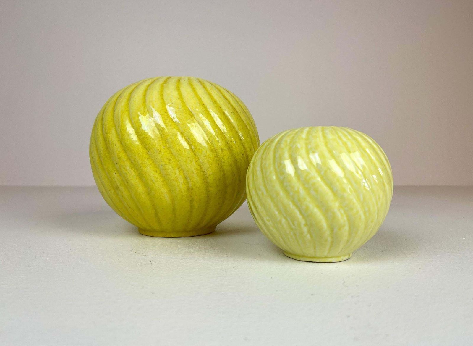 Midcentury Modern Rare Pair Of Vases Gunnar Nylund Rörstrand, Sweden, 1940s photo for sale