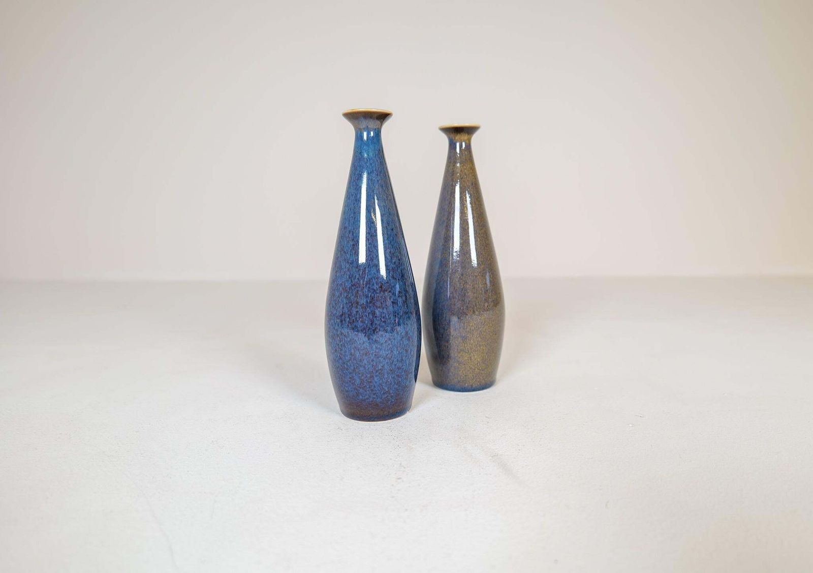 Mid Century Modern Pair Of Vases By Carl Harry Stålhane, Rörstrand Sweden 1950s photo furniture
